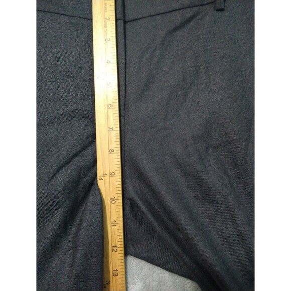 Eileen Fisher Pants Womens 10 Gray Wool Slim Taper Leg Trouser Cuffed Stretch - Picture 4 of 9